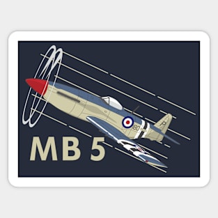 WW2 MB 5 Fighter Prototype Sticker